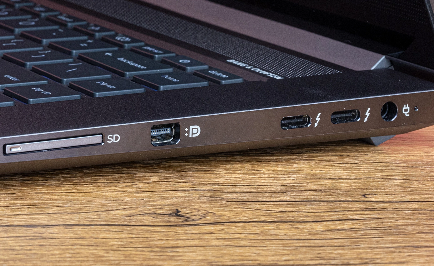اتصالات و درگاه های HP zBook Studio G8